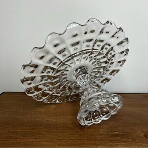 DALZELL, GILMORE & Leighton EAPG Alexis Glass Pedestal Cake Stand Circa 1895